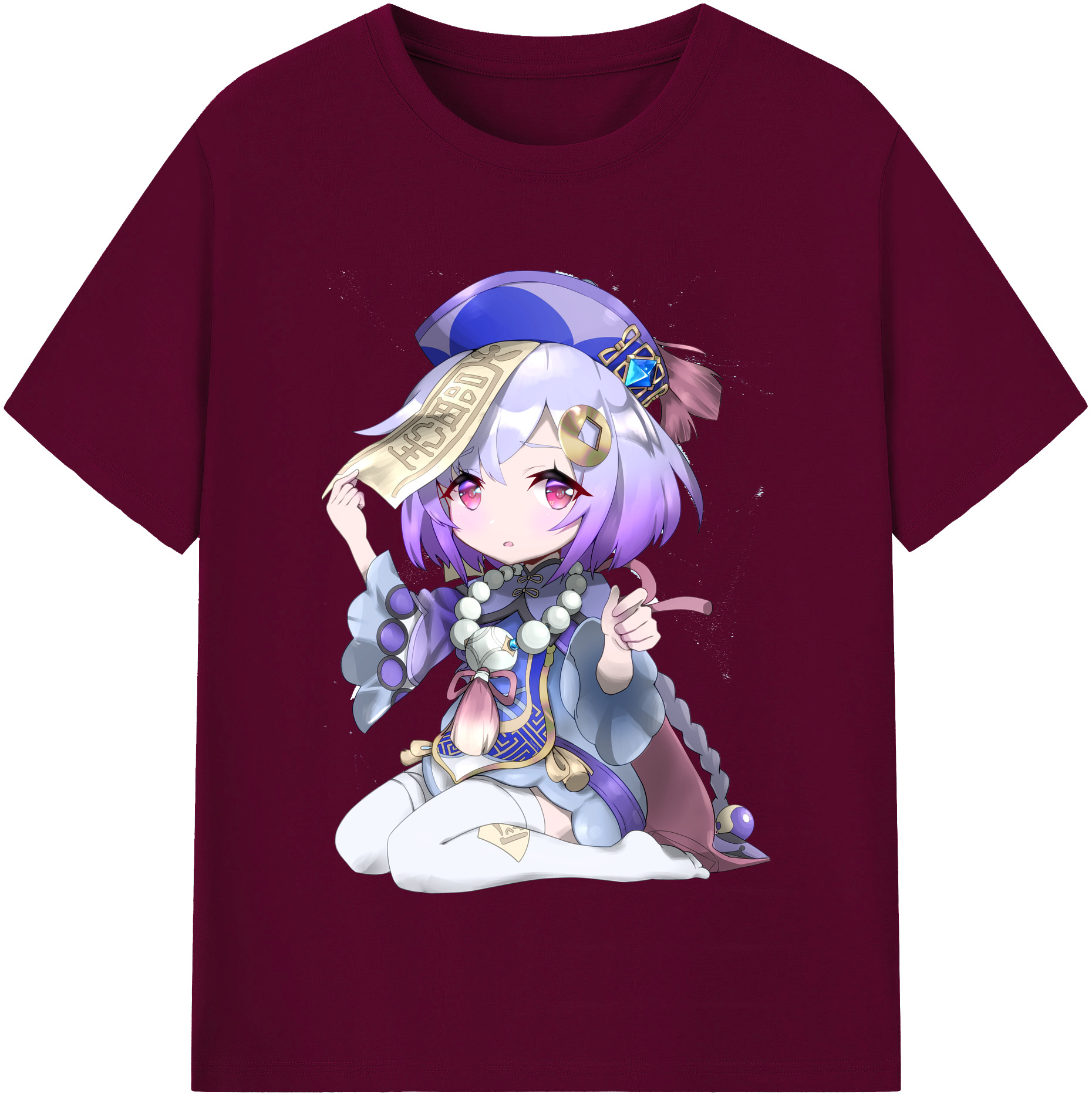 げんし神 七七 なな  genshin Nana レディースカジュアルプリントTシャツ（綿100％）